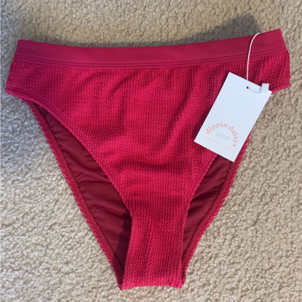 Hot pink dippin daisys cheaky bikini bottoms size small